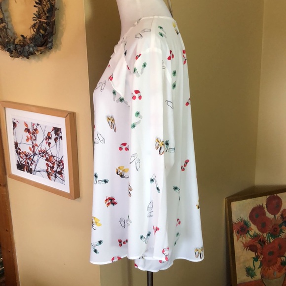 VAN HEUSEN size XXL SHOEGAL Graphic Shoes Heels Graphic Print Ruffle $64 NEW - Picture 5 of 16